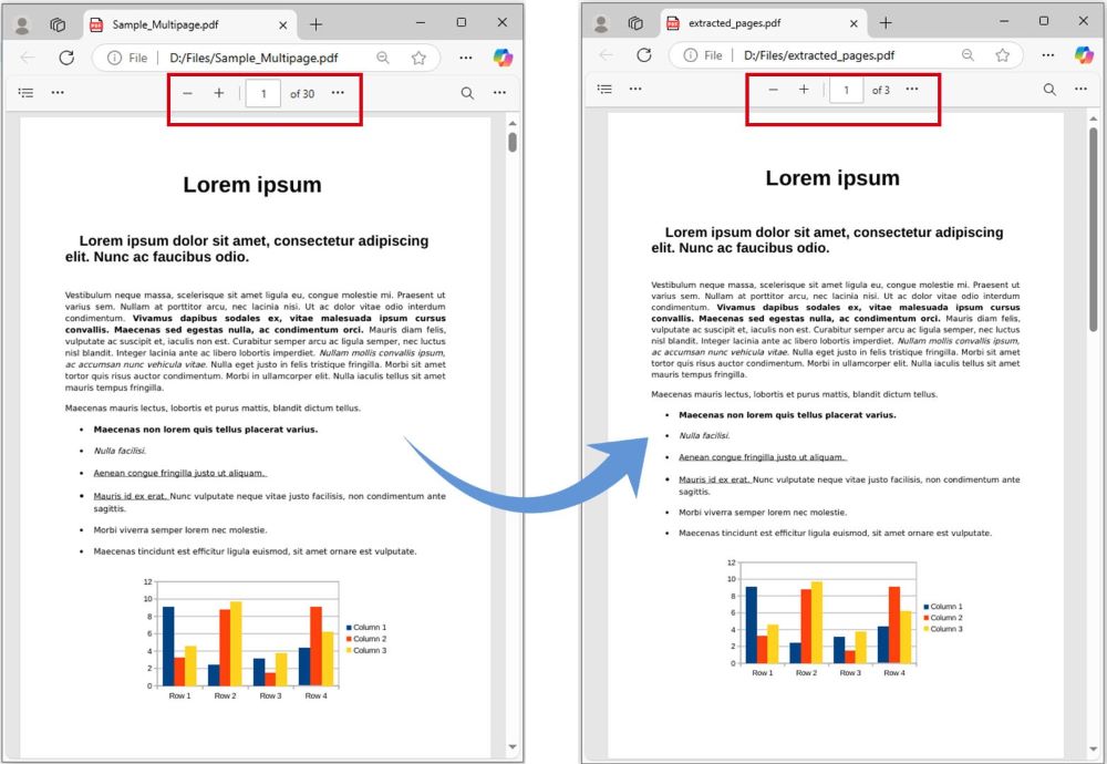Bir PDF'den Bir Sayfa Aralığı Çıkarma Python'da